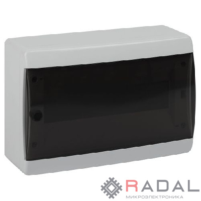 Корпус навесной COMFORT ЩРН-П-12 IP41 пластик. прозр. крышка бел. Эра Б0067233