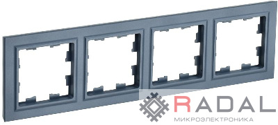 Рамка 4-м BRITE РУ-4-БрМ маренго IEK BR-M42-K35