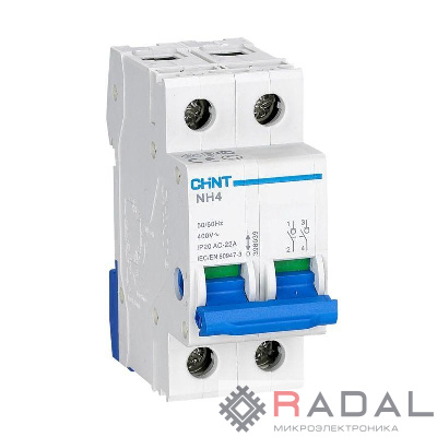 Выключатель нагрузки 2п 100А NH4 (R) CHINT 398039