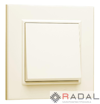 Выключатель 1-кл. СП Karea 10А IP20 крем. Makel 56010001