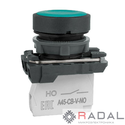 Кнопка OptiSignal D22 C5-P-310 зел. пластик 1НО XB5AA31 КЭАЗ 332181