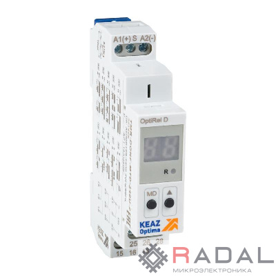 Реле времени OptiRel D TMR-DONF-MTD-240U-2 цифровое 16А 2СО 12-230АС/DC КЭАЗ 357856