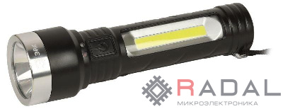 Фонарь светодиодный UA-501 универсальный аккумуляторный COB+LED 5Вт резина ЭРА Б0052743