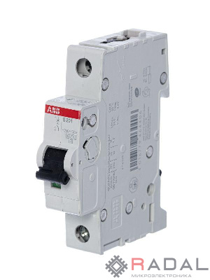 Выключатель автоматический модульный 1п C 50А 6кА S201 C50 ABB 2CDS251001R0504