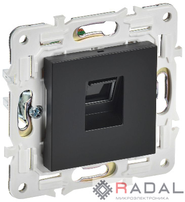 Розетка компьютерная RJ45 кат.5E SKANDY SK-K01Bl черн. IEK SK-K10-1-K02