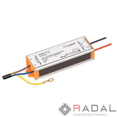 Блок питания ARPJ-SN-45500 (24Вт 21-45В 500мА) IP65 металл Arlight 045404