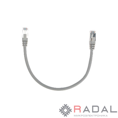 Патч-корд F/UTP кат.6 RJ45-RJ45 26AWG LSZH 0.3м сер. Rexant 02-0210-03
