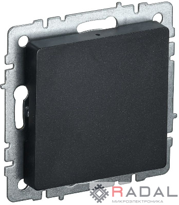 Заглушка c суппортом BRITE МЗ10-БрЧ черн. IEK BR-PL10-K02