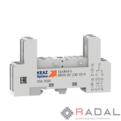 Розетка для реле OptiRel G RR95-82-230-10-V КЭАЗ 281176