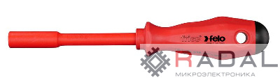 Отвертка диэлектрическая под биты 1/4дюйм Felo 51812590