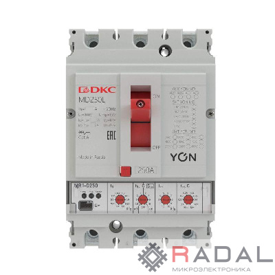 Выключатель автоматический в литом корпусе YON MD160N-MR1 DKC MD160N-MR1