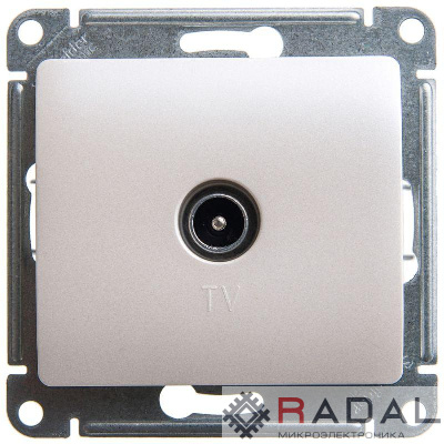 Механизм розетки TV 1-м Glossa 1DB перламутр SchE GSL000691