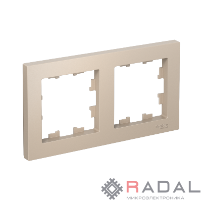 Рамка 2-пост. AtlasDesign универс. песочн. SE ATN001202