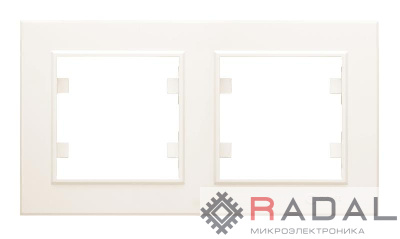 Рамка 2-м Karea горизонт. крем. Makel 56010702