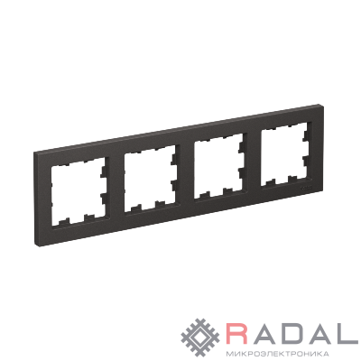 Рамка 4-пост. AtlasDesign универс. базальт SE ATN001404
