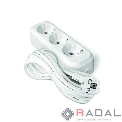 Удлинитель 3х10м с заземл. IP20 Е-303А ПВС 3х1.5 Universal 1725
