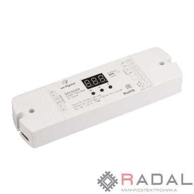 Декодер SMART-K20-DMX (12-48В 4х700мА) (IP20 пластик) Arlight 023828