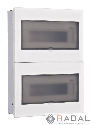 Корпус встраиваемый дв. 2 ряда 26 мод. IP41 ЩРВ-М прозр. DEKraft 31076DEK