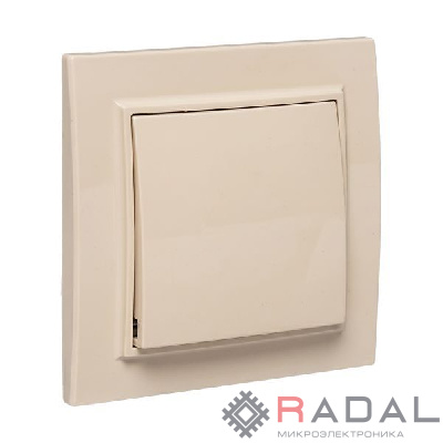 Выключатель 1-кл. СП Минск 10А IP20 беж. EKF ERV10-021-20