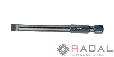 Бита плоская шлицевая Industrial E6.3 SL3.5х0.5х73мм (уп.5шт) FELO 03031710