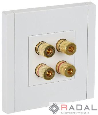 Аудиорозетка 4-м FORTE&PIANO FP239 бел. IEK FP-S40-K01