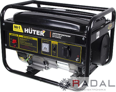 Бензогенератор DY2500L 1ф 2000Вт ручной стартер HUTER 64/1/3