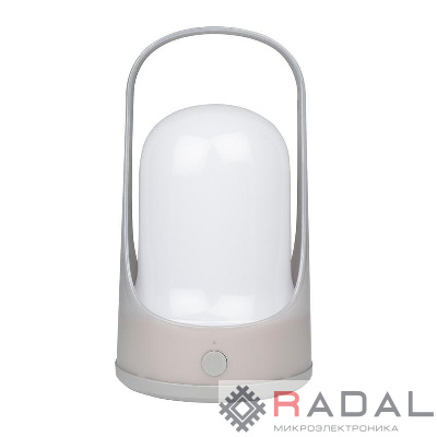 Фонарь светодиодный аккумуляторный кемпинговый Accu5-L60-gy 60SMDх0.5Вт 220/350/650лм 8000-9000К IP20 (Li-ion аккумулятор 3.7В 18650 3600мА.ч) диммер сер. JazzWay 5058323