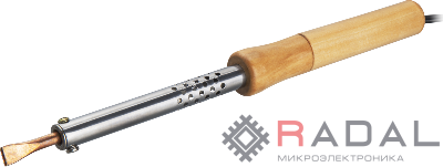 Паяльник 90 222 OSE-Pes06-60W-CP дерево; клин прямой ОНЛАЙТ 90222