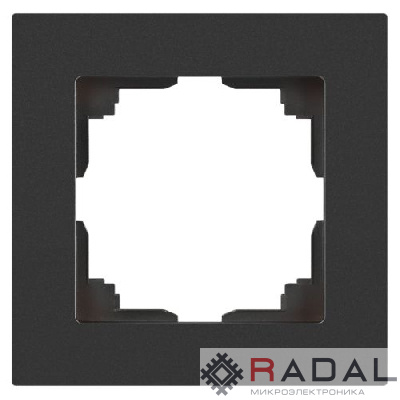 Рамка 1-м СП Accent 6-501-07 графит Intro Б0063756