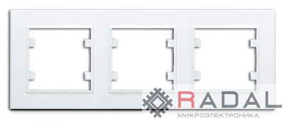 Рамка 3-м Karea горизонт. бел. Makel 56001703