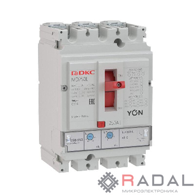 Выключатель автоматический в литом корпусе YON MD250L-TM063 DKC MD250L-TM063