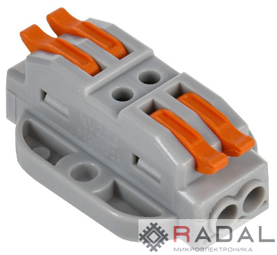 Клемма строительно-монтажная СМК 222-4122P (уп.4шт) IEK UKZ20-4122P-004