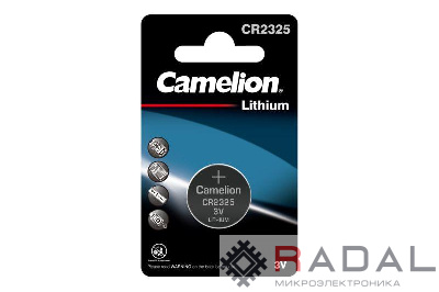 Элемент питания литиевый CR CR2325 BL-1 (блист.1шт) Camelion 5112