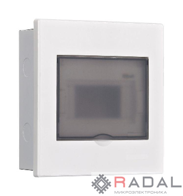Корпус встраиваемый дв. 1 ряд 6 мод. IP41 ЩРВ-М прозр. DEKraft 31071DEK