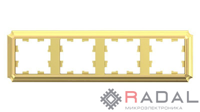 Рамка 4-пост. AtlasDesign Antique универс. зол. SE ATN101604