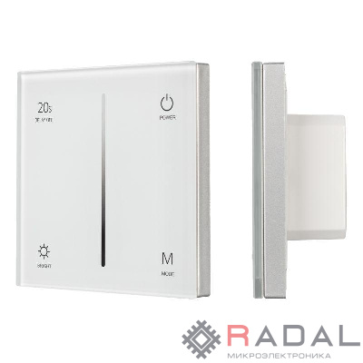 Панель SMART-P35-DIM-IN White (230В 0-10В Sens 2.4G) (IP20 пластик) Arlight 027112
