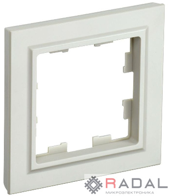 Рамка 1-м BRITE РУ-1-БрКр беж. IEK BR-M12-K10