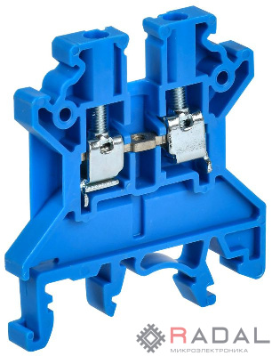Колодка клеммная CTS ARMAFIX 2.5кв.мм син. IEK YCT10-00-K07-002