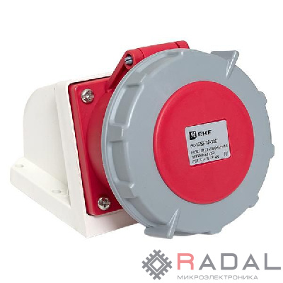 Розетка стационарная наружная 1252 3Р+РЕ+N 32А 380В IP67 PROxima EKF ps-1252-32-380