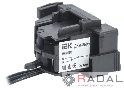 Контакт дополнительный ДКм-250е (ДКм-35) MASTER электрон. расцеп. IEK SVA31D-DK-1-02