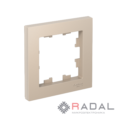 Рамка 1-пост. AtlasDesign песочн. SE ATN001201