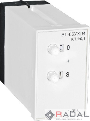 Реле времени ВЛ-66 УХЛ4 110/220В 0.1-9.9с задержка на вкл. ток контактов исполнит. реле 4А 1НО+1НЗ A8011-76912196