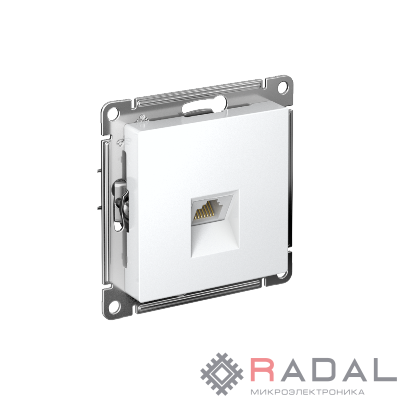 Розетка компьютерная AtlasDesign RJ45 кат. 5Е механизм лотос SE ATN001383