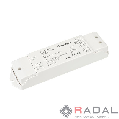 Контроллер SMART-K24-RGB (230В 3х1А 2.4G) (IP20 пластик) Arlight 028293