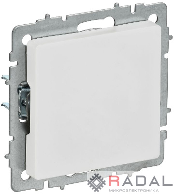 Заглушка BRITE МЗ10-БрАБ с суппортом механизм арктич. бел. IEK BR-PL10-K91