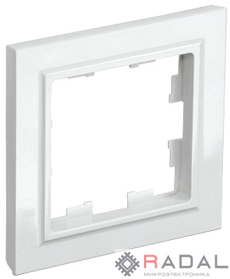 Рамка 1-м Brite РУ-1-БрБ бел. IEK BR-M12-K01-PRO