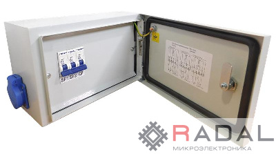 Ящик с понижающим трансформатором ЯТП 0.25 230/24 (3 авт. выкл.) IP54 TOKOV ELECTRIC TKE-TT13-24-250-54