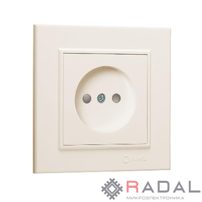 Розетка б/з (Керамика) СП Karea 16А IP20 крем. Makel 56010002