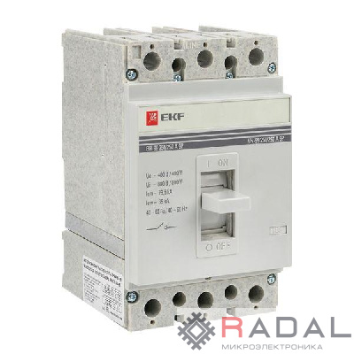 Выключатель нагрузки 3п ВН-99 250/250А EKF sl99-250-250