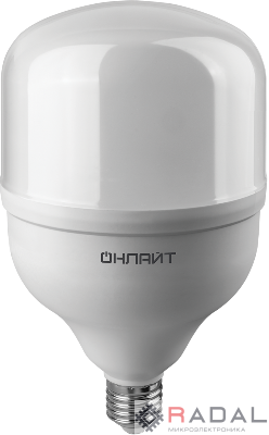 Лампа светодиодная высокомощная 82 905 OLL-T125-50-230-865-E27Е40 50Вт 6500К холод. бел. E27/E40 3500лм 176-264В ОНЛАЙТ 82905